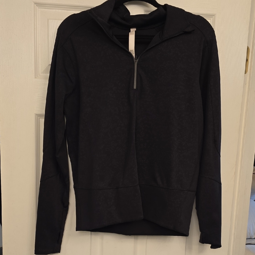 lululemon athletica Women's Black Half-Zip Hoodie